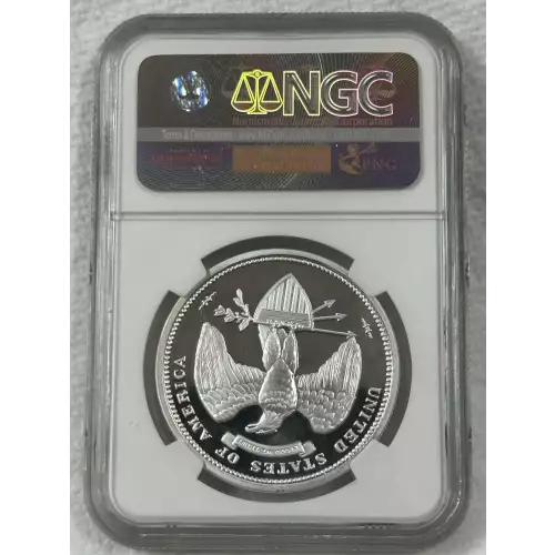 1876 Struck 2015 George T. Morgan $100 Union 1 OZ Silver NGC Gem Proof