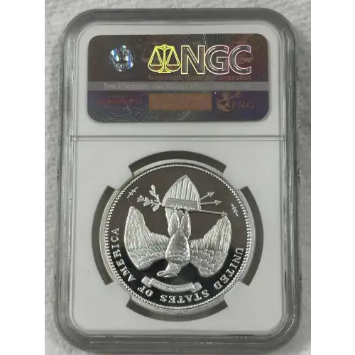 1876 Struck 2015 George T. Morgan $100 Union 1 OZ Silver NGC Gem Proof