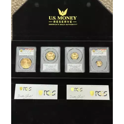 1994-W - Four Coin Set - 1/10, 1/4, 1/2, 1 oz Gold Eagles Proof - PR 69 (Reagan Leagacy Series) (5)