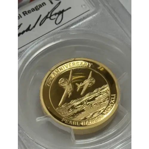 2016 Tuvalu Pearl Harbor 1 oz Gold Coin PR70 DCAM