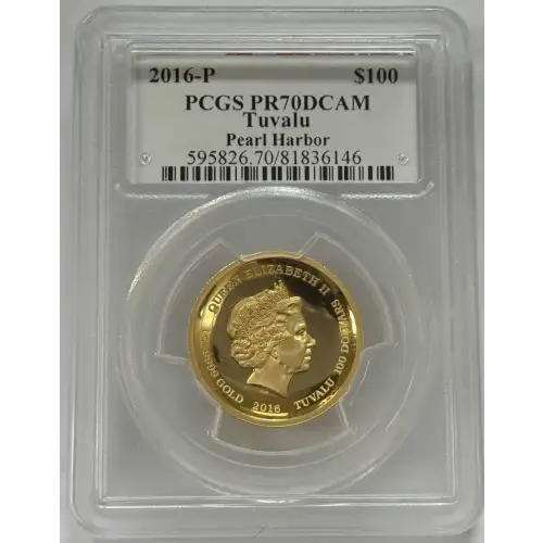 2016 Tuvalu Pearl Harbor 1 oz Gold Coin PR70 DCAM (4)