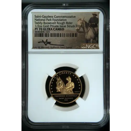 2017 1/2oz National Park Foundation Saint-Gaudens,Aspet ULTRA CAMEO