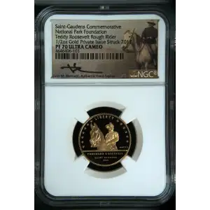 2017 1/2oz National Park Foundation Saint-Gaudens,Aspet ULTRA CAMEO