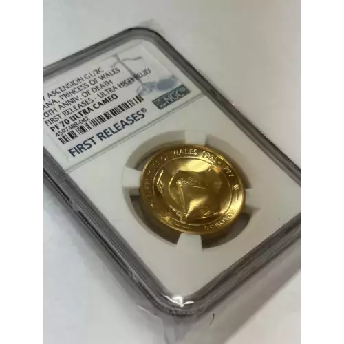 2017 Ascension Gold 1/2 Crown NGC PF70 Diana Princess of Whales Ultra High Relief  Ultra Cameo
