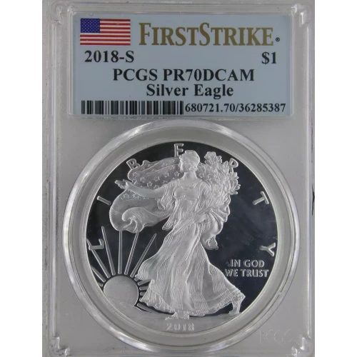2018-S $1 Silver Eagle First Strike, DCAM (2)