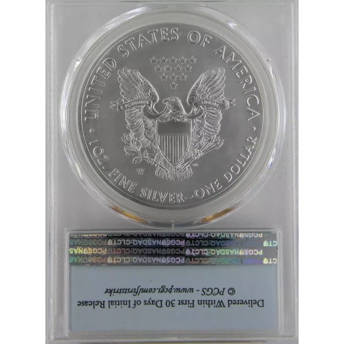 2018-W $1 Burnished Silver Eagle First Strike (2)
