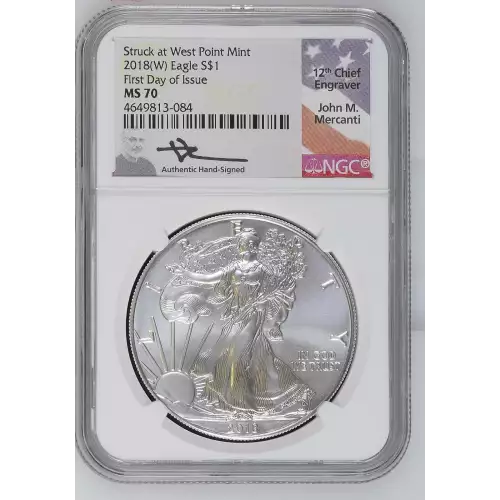 2018(W) First Day of Issue Struck at West Point Mint  (2)