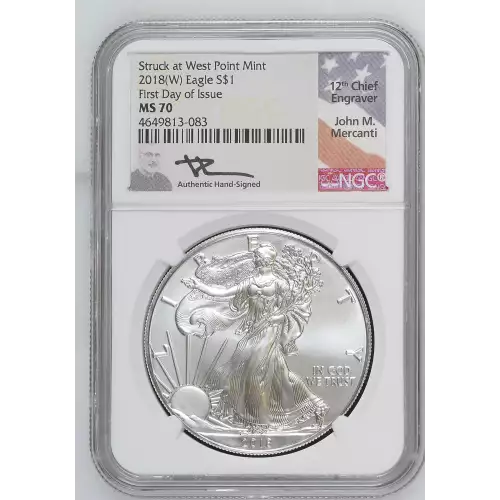 2018(W) First Day of Issue Struck at West Point Mint  (2)
