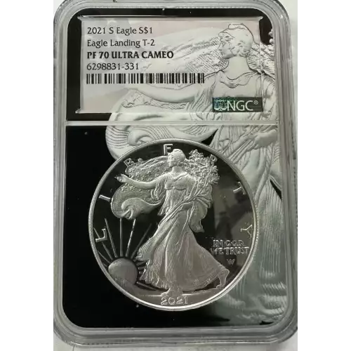 2021-S American Eagle T-2 PF70 Ultra Cameo