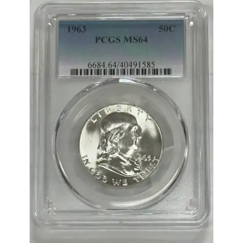 Franklin Half Dollar NGC MS64 4 Coin Set 1960, 61, 62, 63.