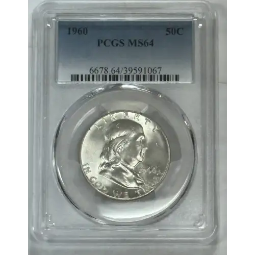 Franklin Half Dollar NGC MS64 4 Coin Set 1960, 61, 62, 63. (3)