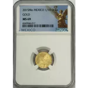 MEXICO Gold 1/10 ONZA (1/10 Ounce of Pure Gold) (3)
