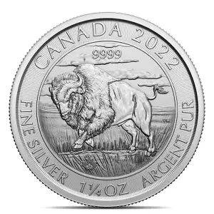 Any Year 1.25oz Canadian Silver Bison (3)