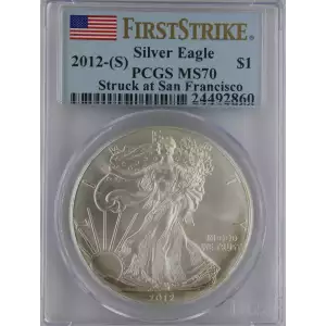2012-(S) $1 Silver Eagle Struck at San Francisco First Strike (2)