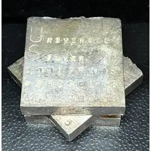 RARE VINTAGE UNIVERSAL KILO SILVER BAR (3)